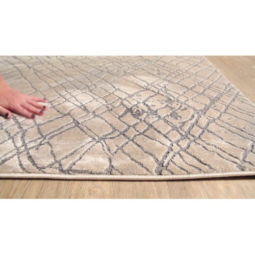 Greyleigh™ Bridgeton Abstract Area Rug in Gray/Cream & Reviews Wayfair
